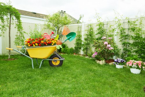 Well-kept garden maintenance scene in South Croydon